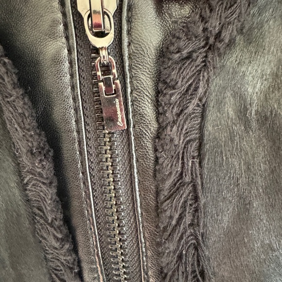 Real Leather and cow fur combined jacket - Picture 2 of 8